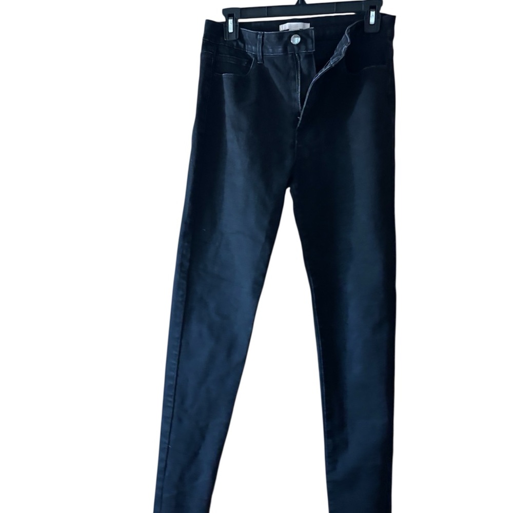 Forever 21 Black High-Waist Straight Leg Jeans